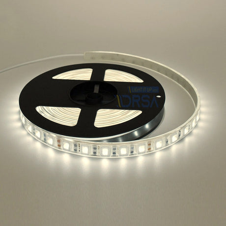 cool white single color LED tape light reel for under-gunwale and IP68 waterproof LED strip 