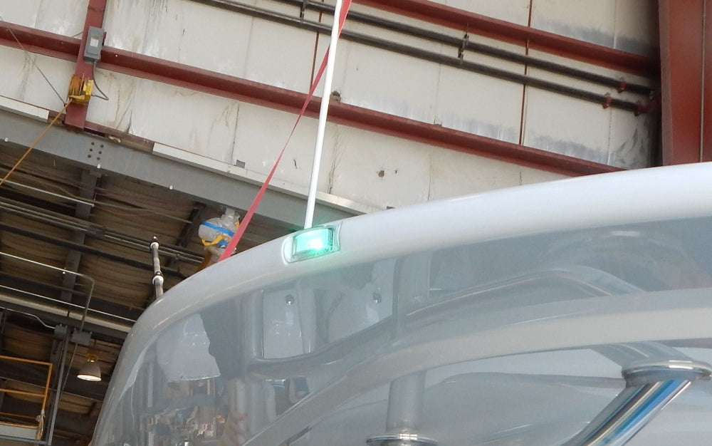 Lumitec Contour Inset Navigation Light  Starboard Green  on center console
