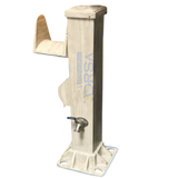 Sand finish dock hose station with GFI and water connection 
