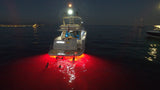 Lumishore - EOS TIX404 Underwater LED Light rgbw at night on yacht