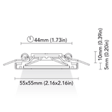 BCM Miami 55 LED Downlight in polished finish  diagram