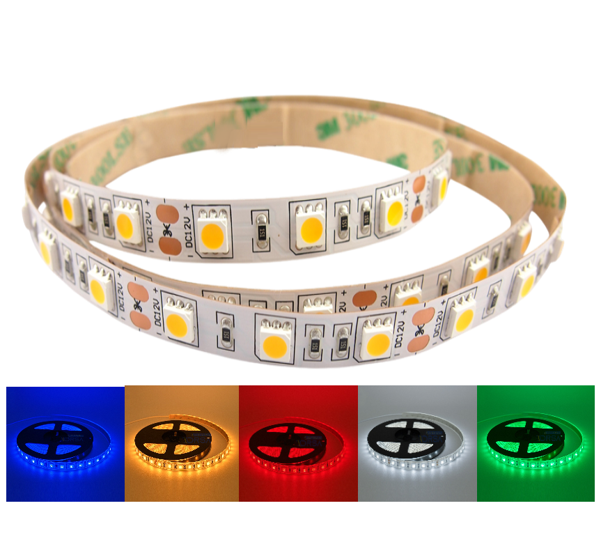 Marine-grade waterproof LED tape light with SMD5050 LEDs