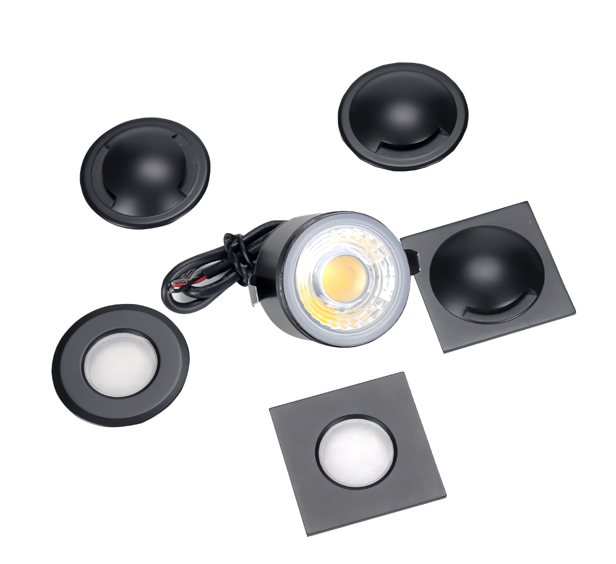 DRSA S/S Recessed Mini Dock Light – 4W 400lm Warm White LED collection black