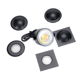 DRSA S/S Recessed Mini Dock Light – 4W 400lm Warm White LED collection black
