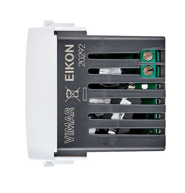Vimar Eikon 20292.AC.15.N USB-A+USB-C side profile view
