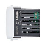 Vimar Eikon 20292.AC.15.N USB-A+USB-C side profile view
