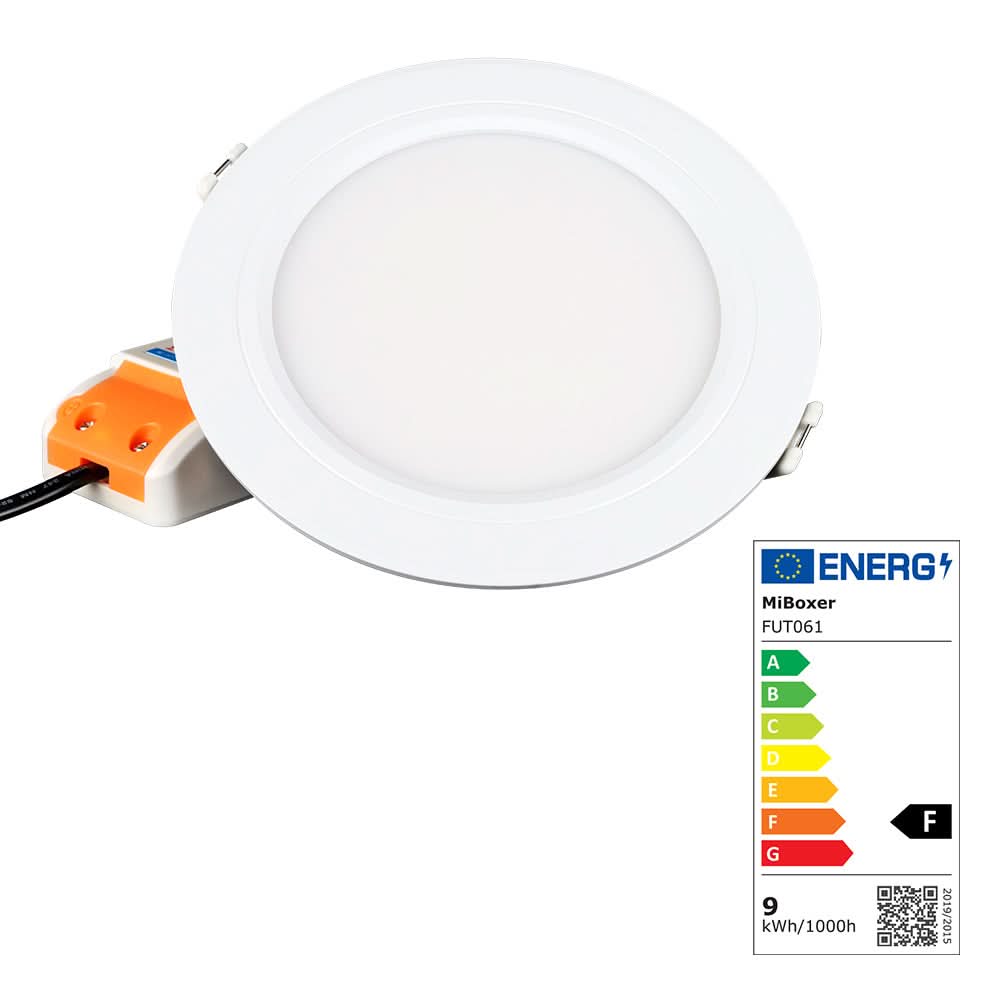 MiBoxer FUT061 RGB+CCT Smart Downlight – White fixture Housing

