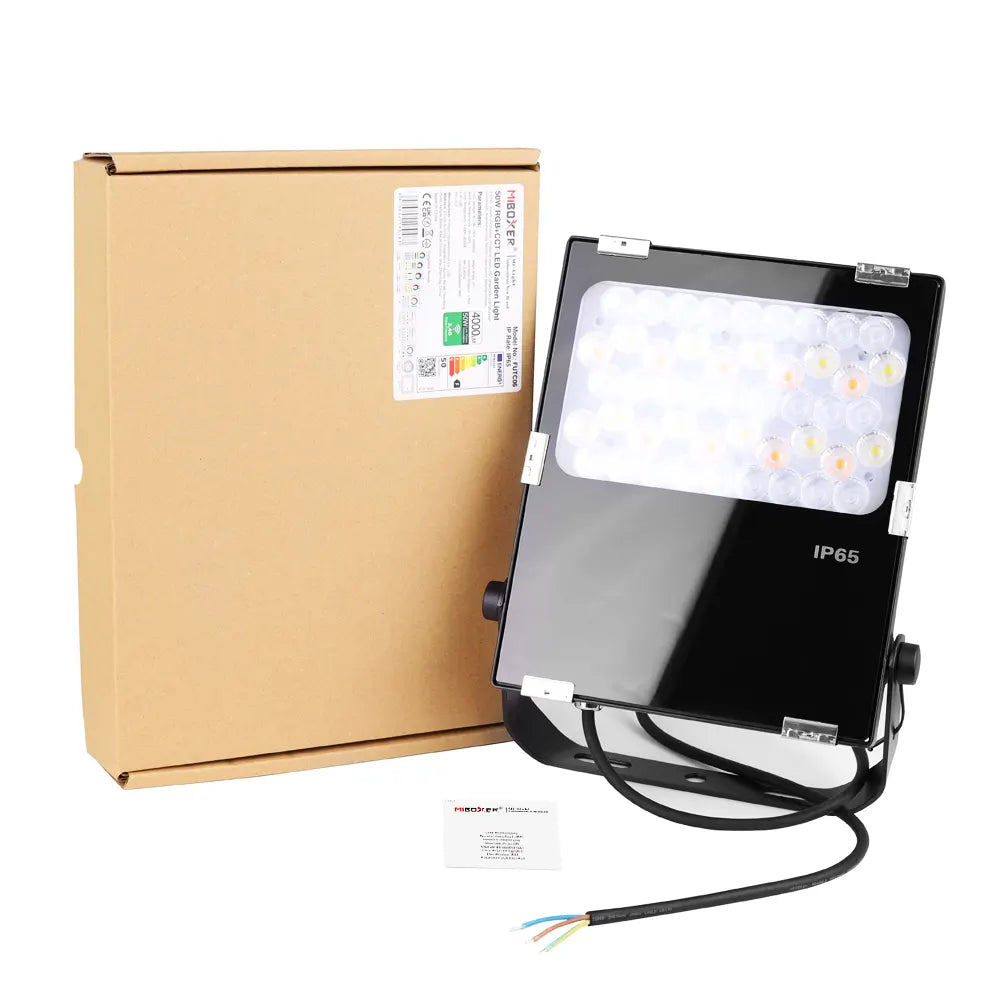 High-output MiBoxer RGB+CCT landscape light with box

