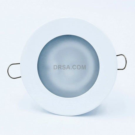 White marine light compatible with side-mount G4 LED bulbs