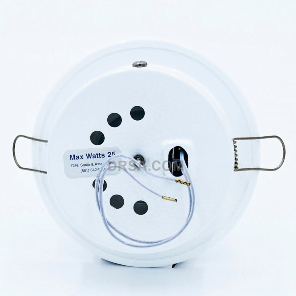 Spring-mount marine overhead fixture for cabins and galleys