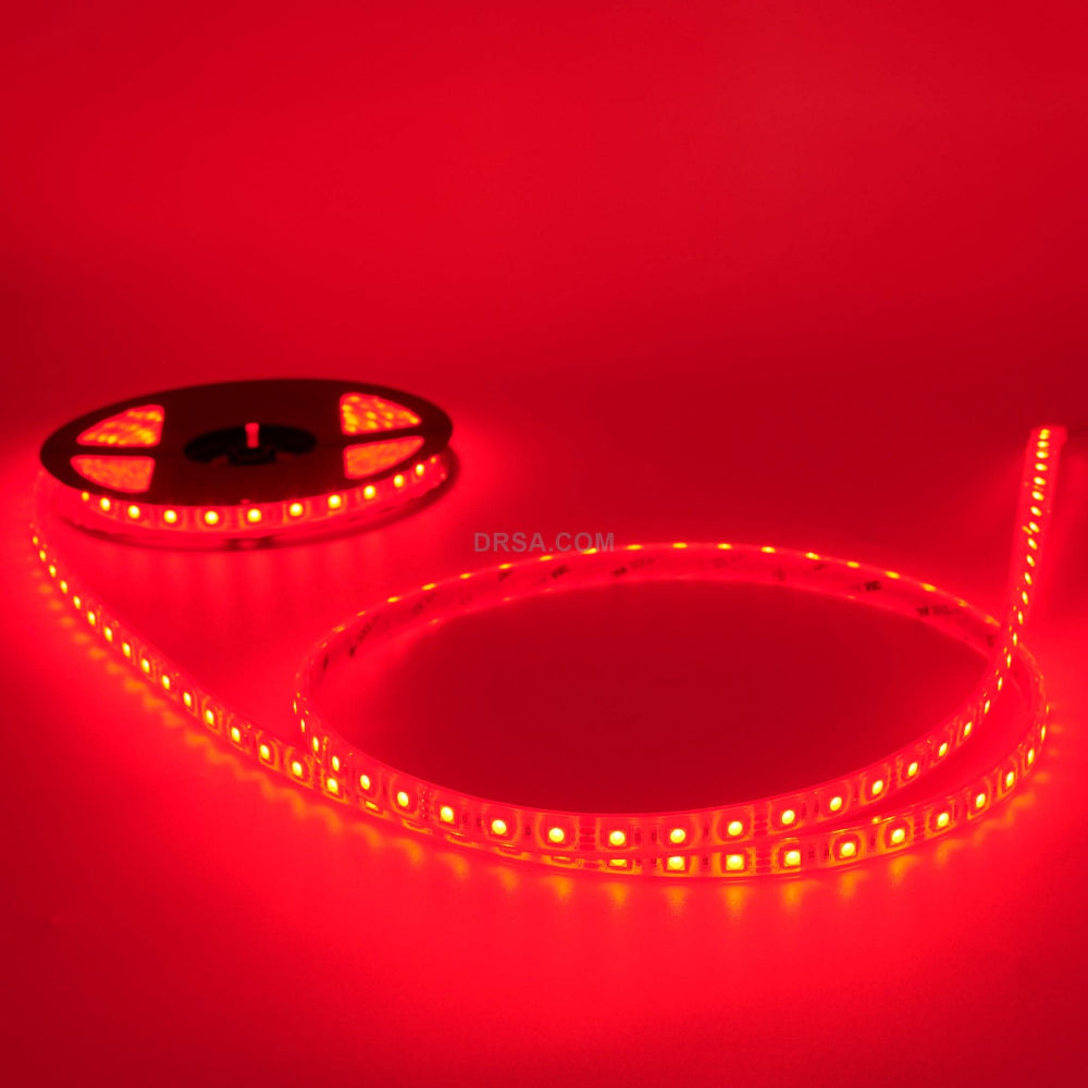 IP68 waterproof red LED strip with UV protection for outdoor lighting