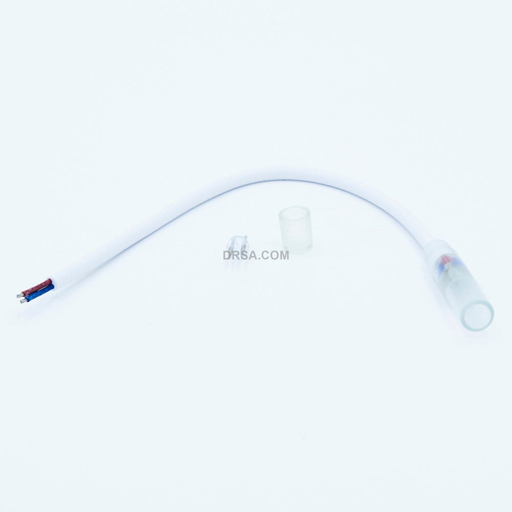 Plug-and-play rope light cord kit for indoor and outdoor lighting