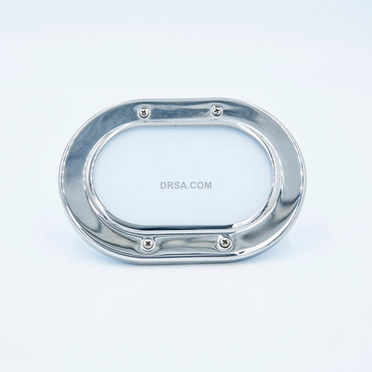 Exuma II White or Stainless Polish, 4-7/8"x6-7/8", LED only - Custom Configurations - SPECIAL ORDER