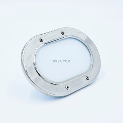 Exuma II White or Stainless Polish, 4-7/8"x6-7/8", LED only - Custom Configurations - SPECIAL ORDER