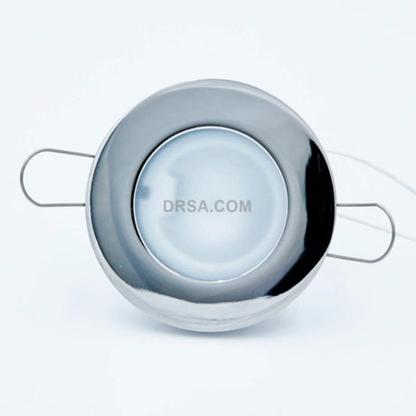 Side view stainless overhead  G4 LED compatible light fixture for boat cabins