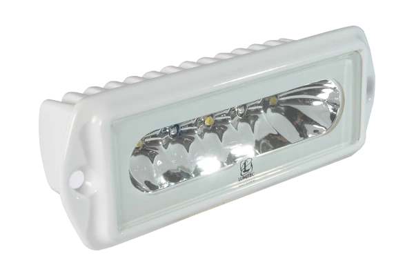 Capri2 Flush Mount LED Flood Light in white and red white finish