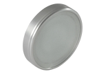 Lumitec Halo Flush Mount LED Down Light in white, red, blue, and purple color options, showcasing a slim, weatherproof design in brushed