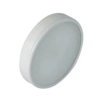 Lumitec Halo Flush Mount LED Down Light in white, red, blue, and purple color options, showcasing a slim, weatherproof design in white