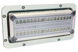 Maxillume TR150 LED Flood Light delivering 20,000 lumens ith rugged design in white side view with bracket