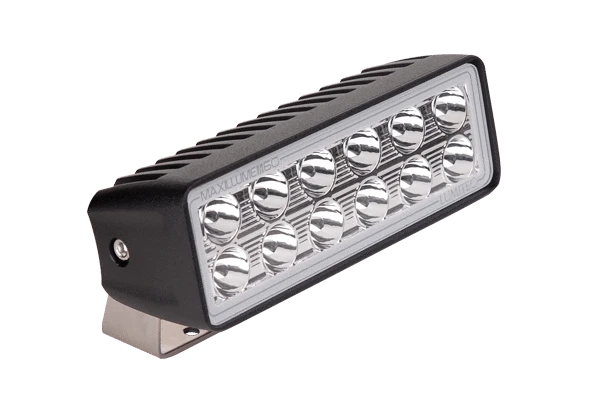  Maxillume H60 Trunnion Mount LED Flood Light in black finish front view