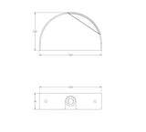 Lumitec Surface Mount Aluminum Navigation Light diagram