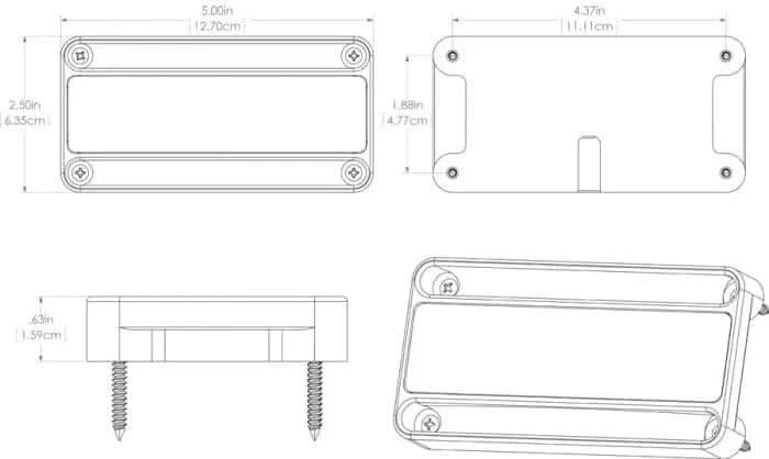 Lumitec Nevis2 LED Utility Light product diagram